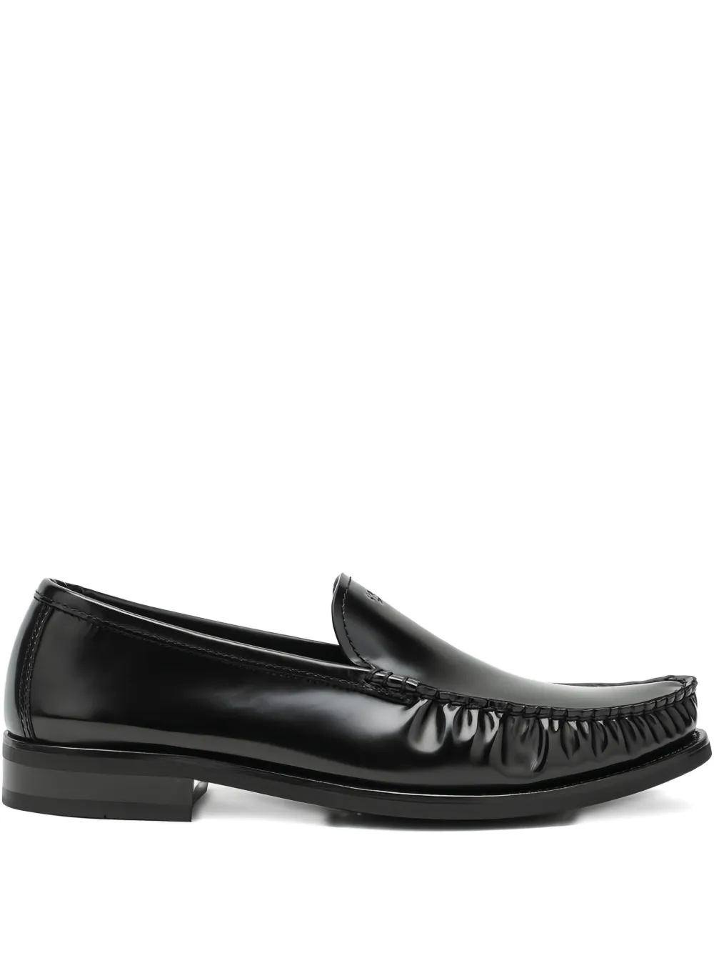 Prada May Issue loafers met ruches Zwart
