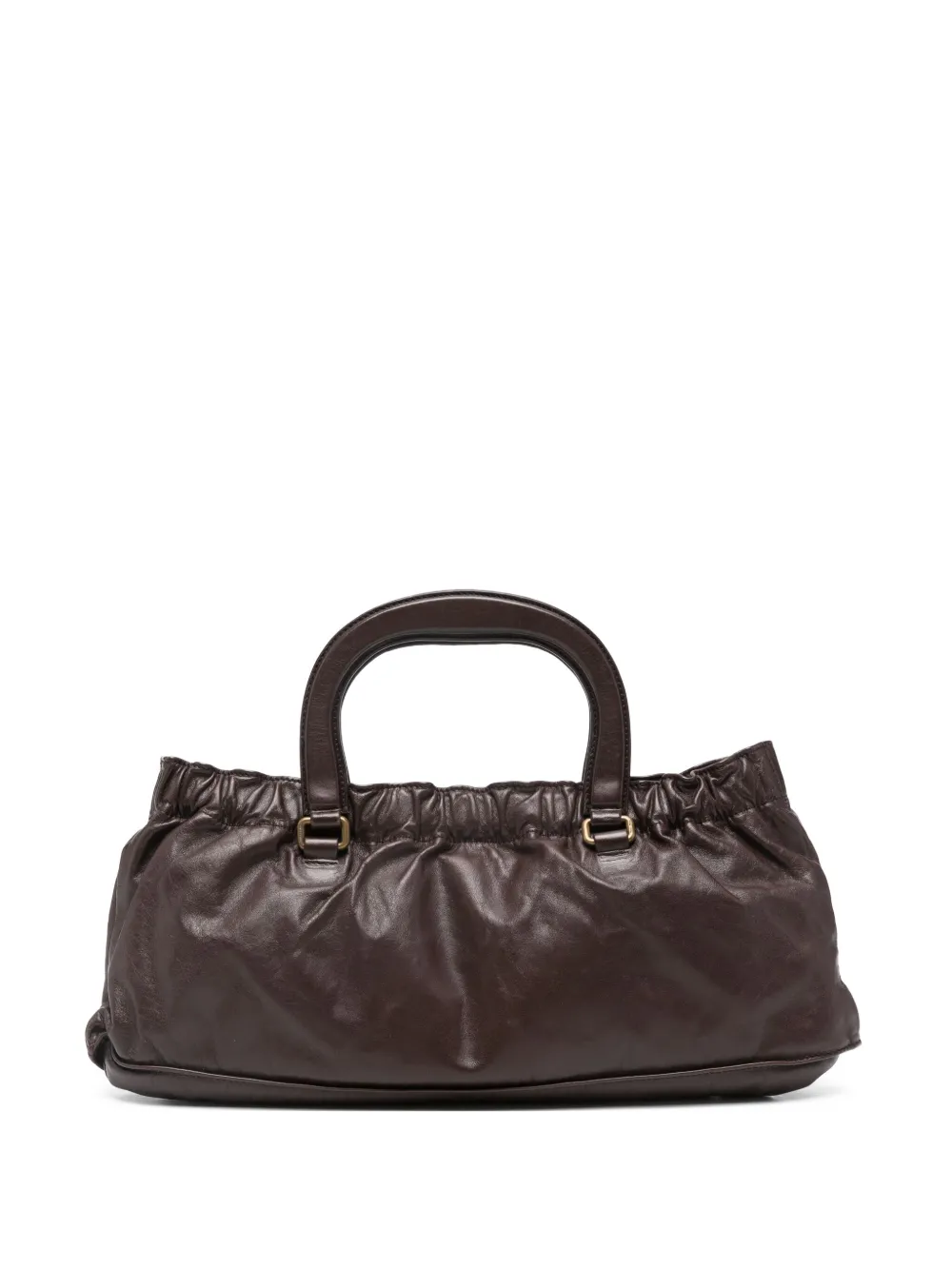 Miu Miu Pre-Owned handväska i läder från 2010-talet | brun | Image 1