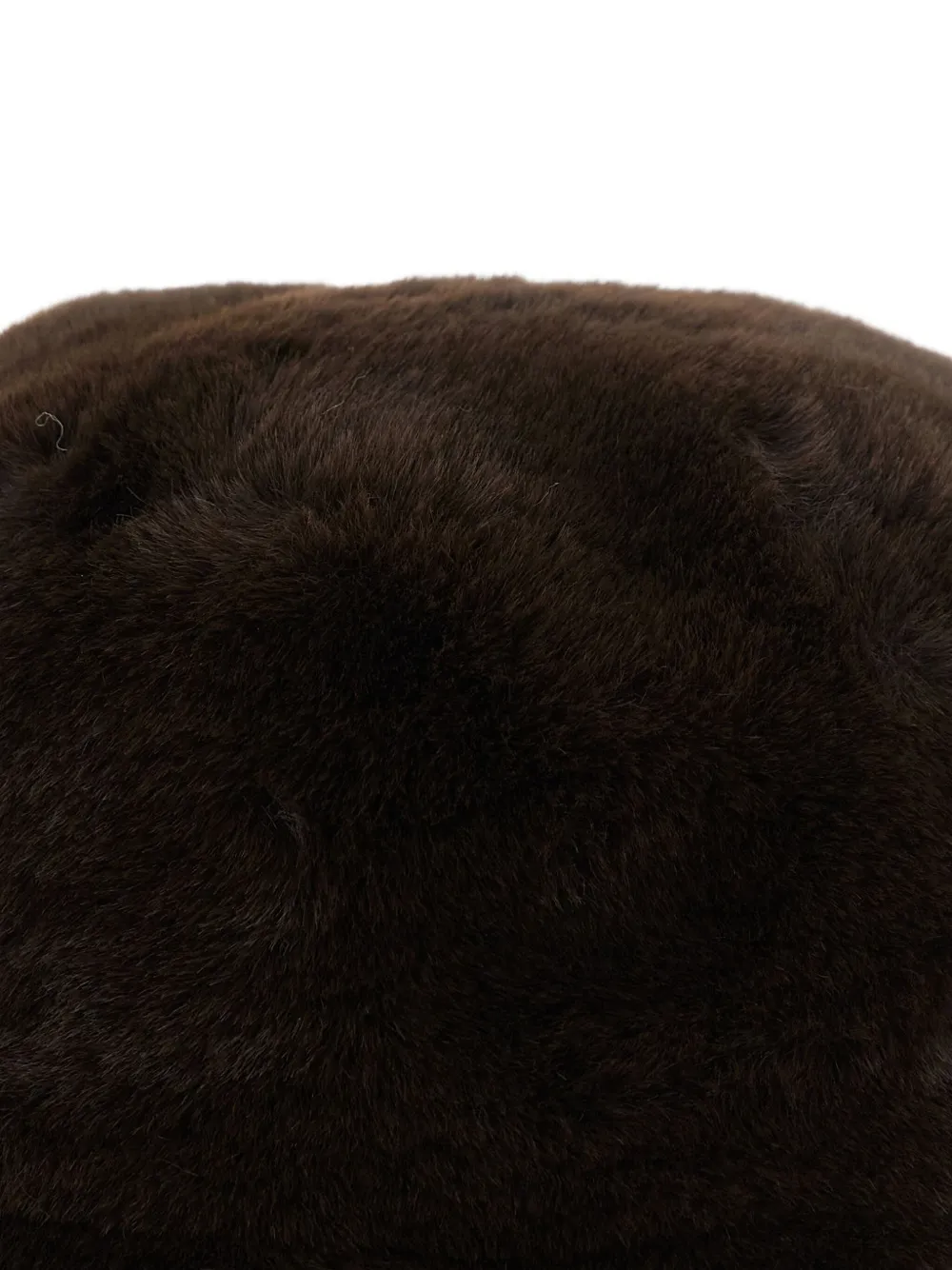 Apparis Amara Brown Bucket Hat In Ecofur Woman In Brown