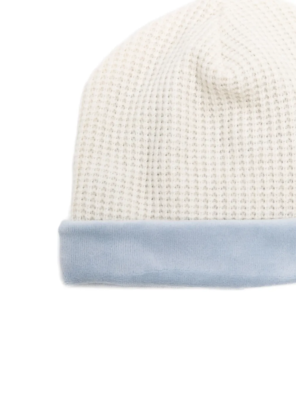 La Stupenderia Wafelgebreide muts Wit