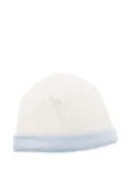 La Stupenderia waffle-knit beanie - White