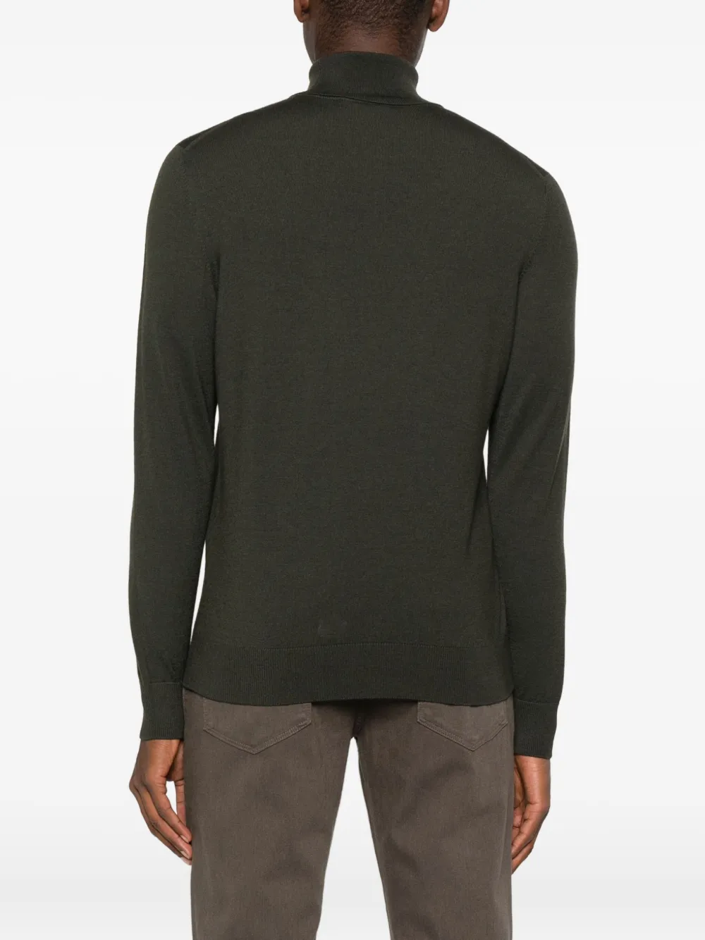 Gran Sasso Roll-neck Sweater In Green