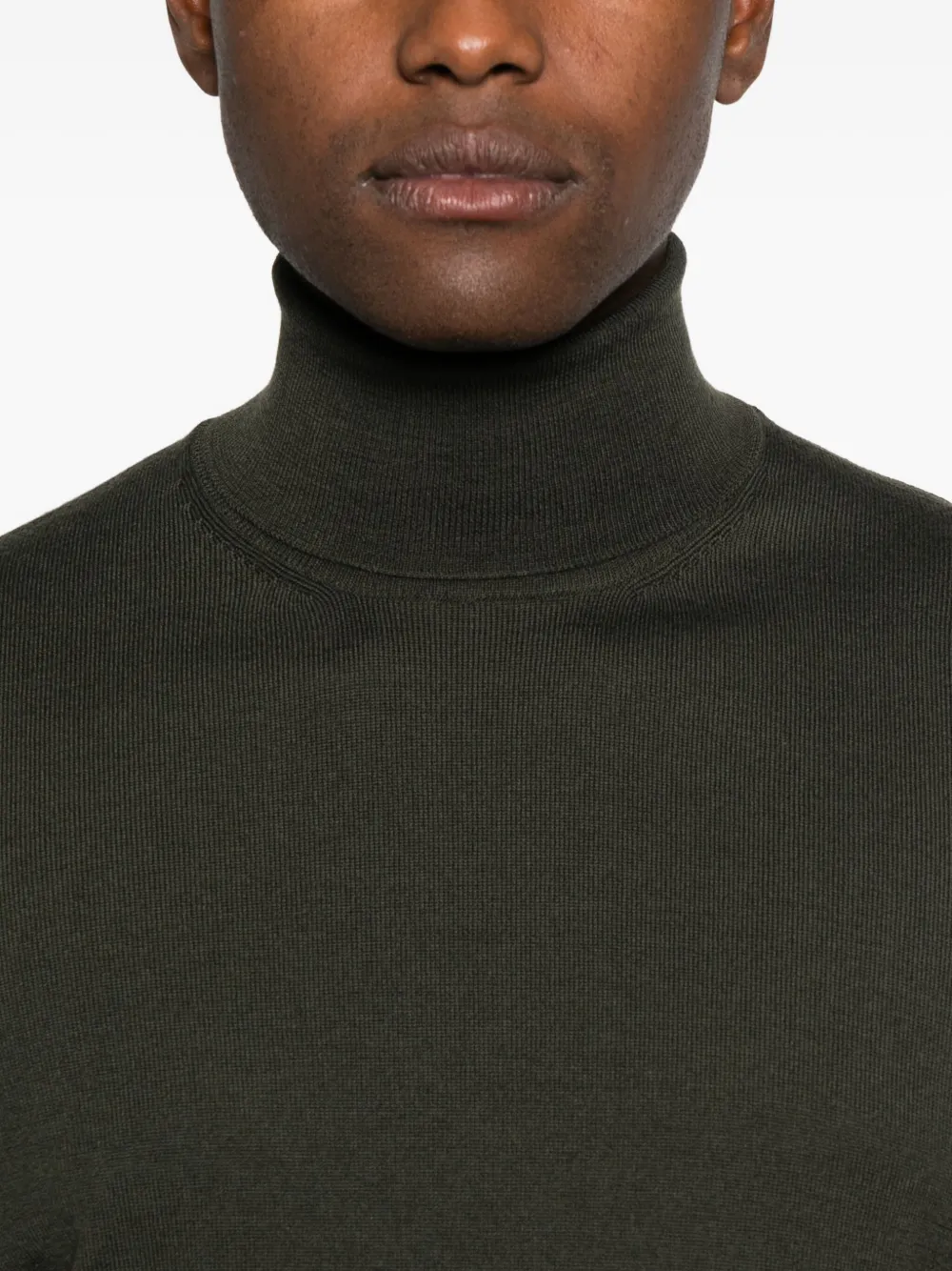 Gran Sasso Roll-neck Sweater In Green