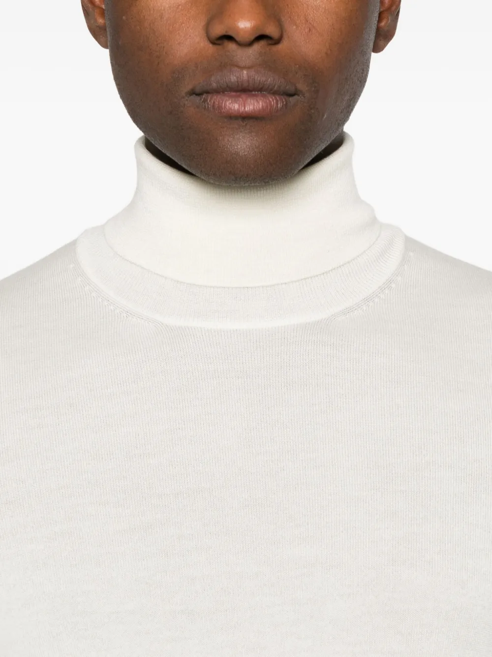 Gran Sasso Roll-neck Sweater In White