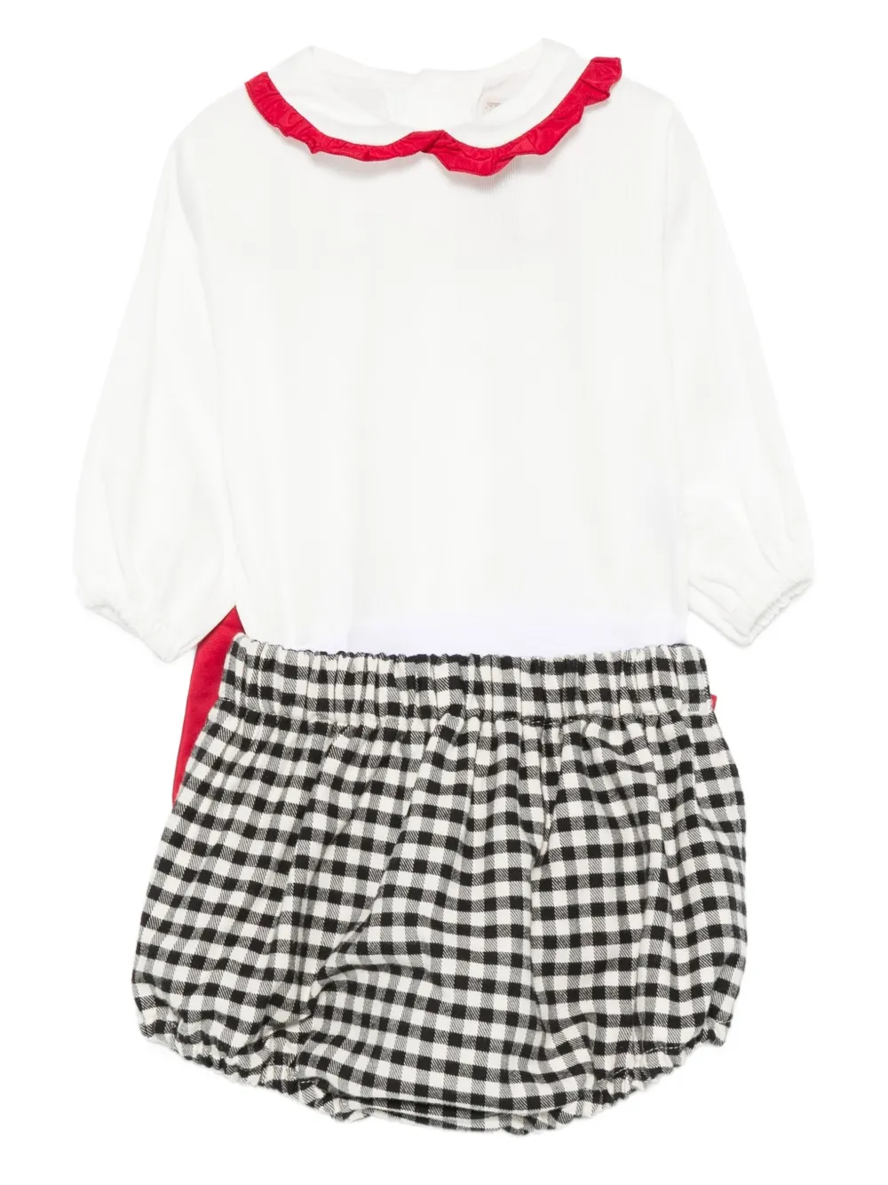 La Stupenderia gingham shorties | White | Image 1