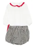 La Stupenderia gingham shorties - White