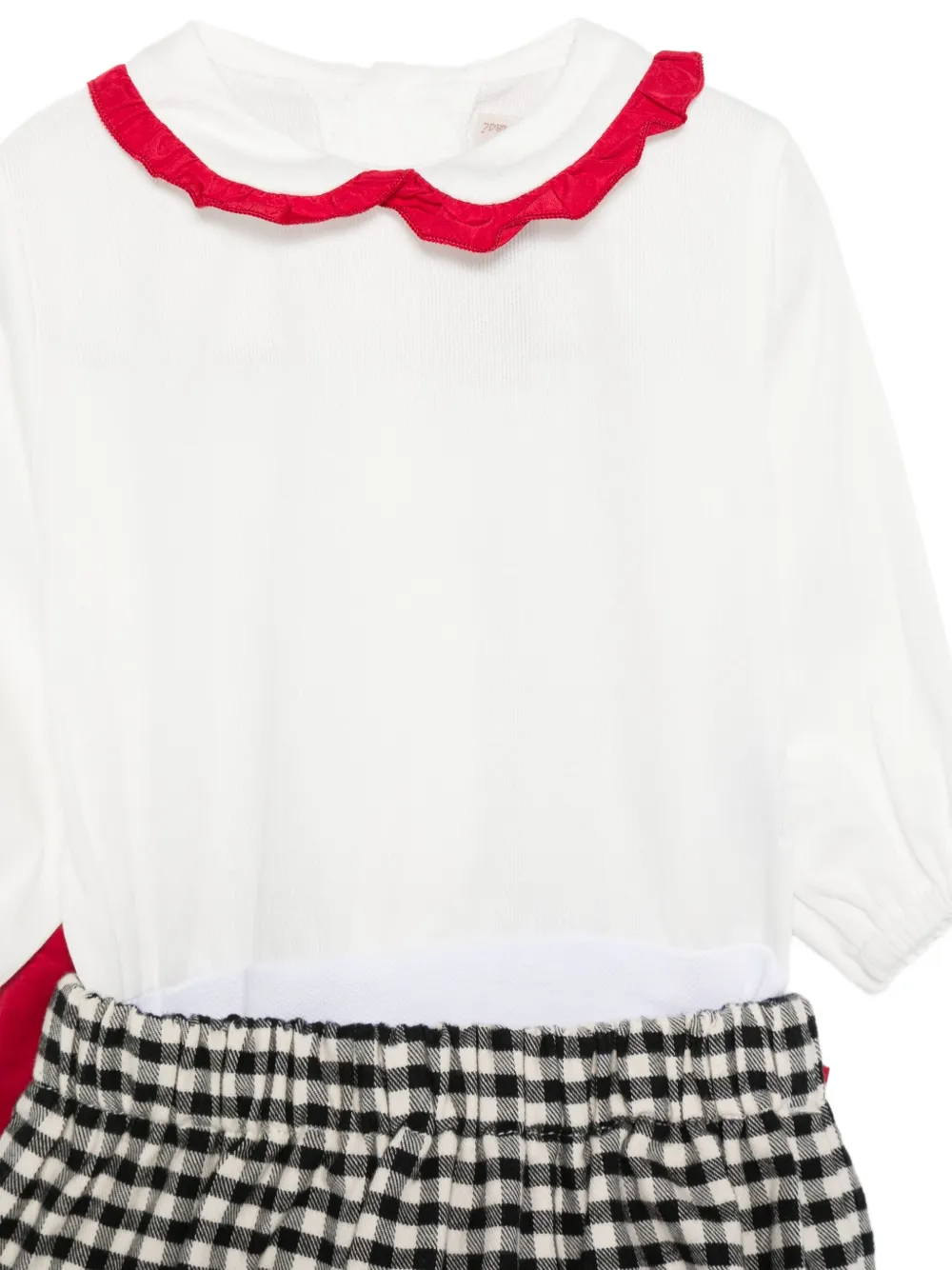 La Stupenderia Babypakje met gingham-ruit Wit