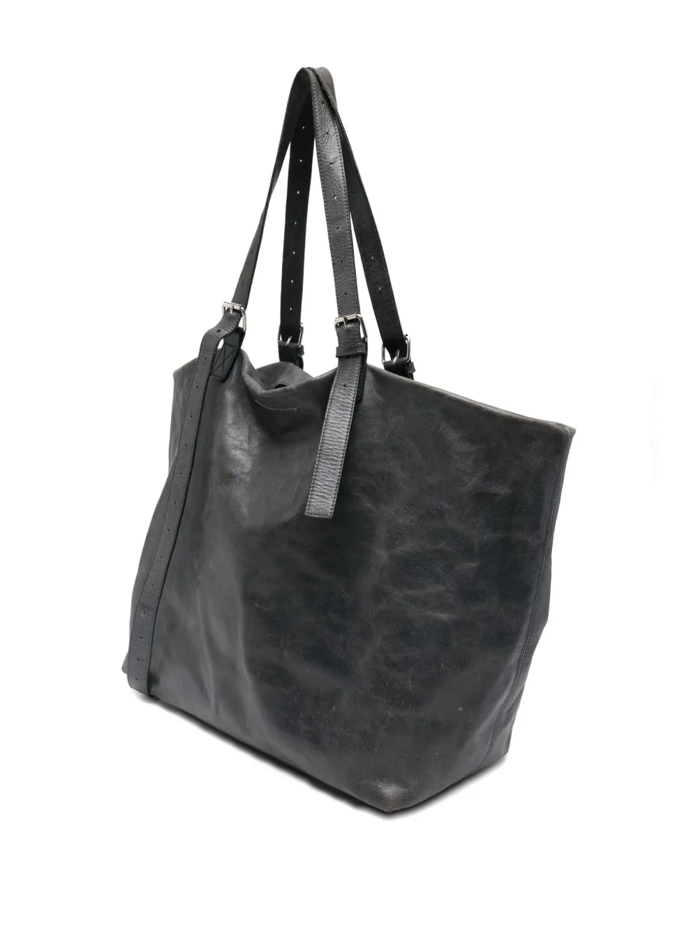 Pre-owned Maison Margiela 2010s Glam Slam Tote Bag In Gray