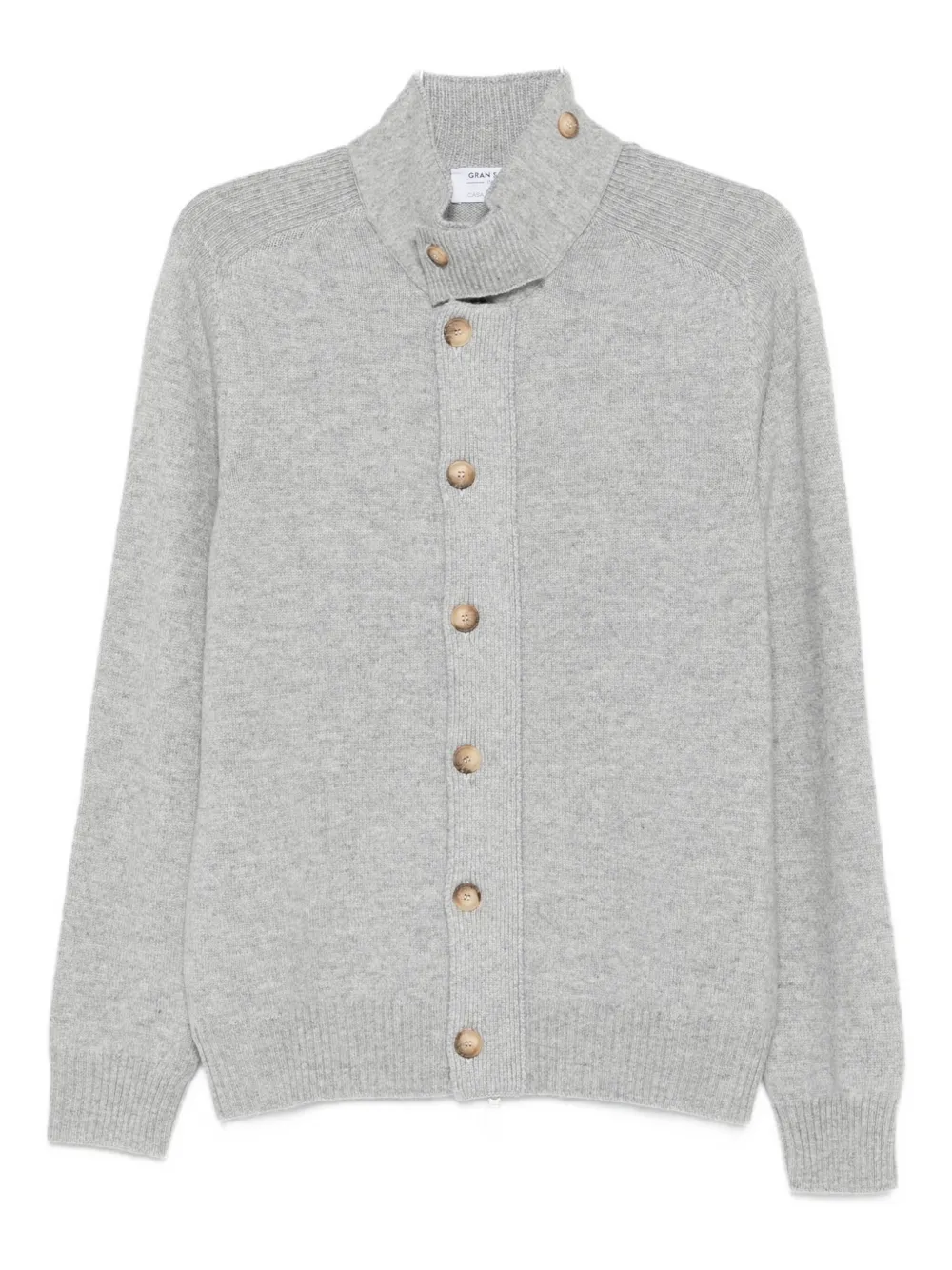 Gran Sasso Button-up Cardigan In Gray