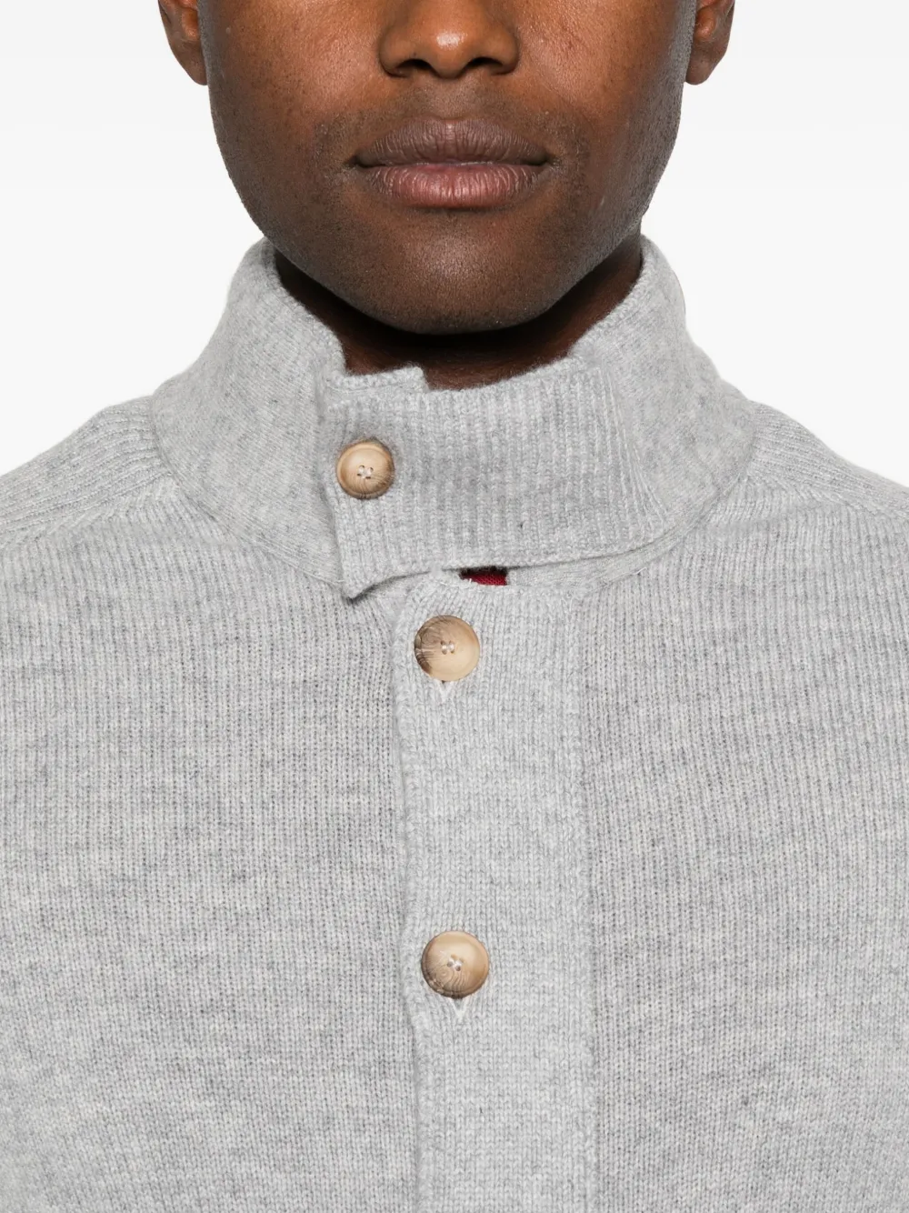 Gran Sasso Button-up Cardigan In Gray