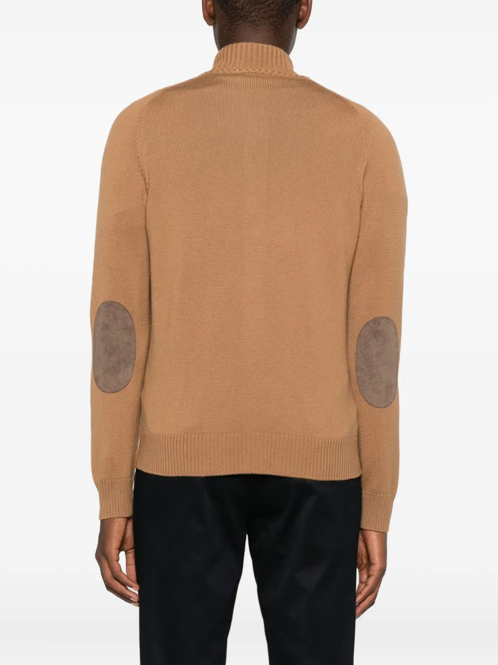 Gran Sasso Zip-up Cardigan In Brown