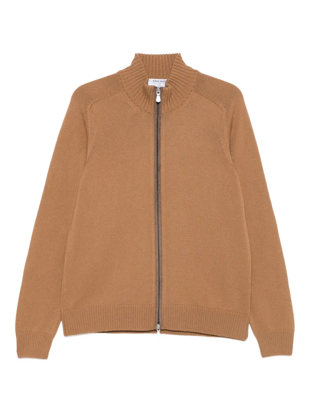 Gran Sasso Zip-up Cardigan In Brown