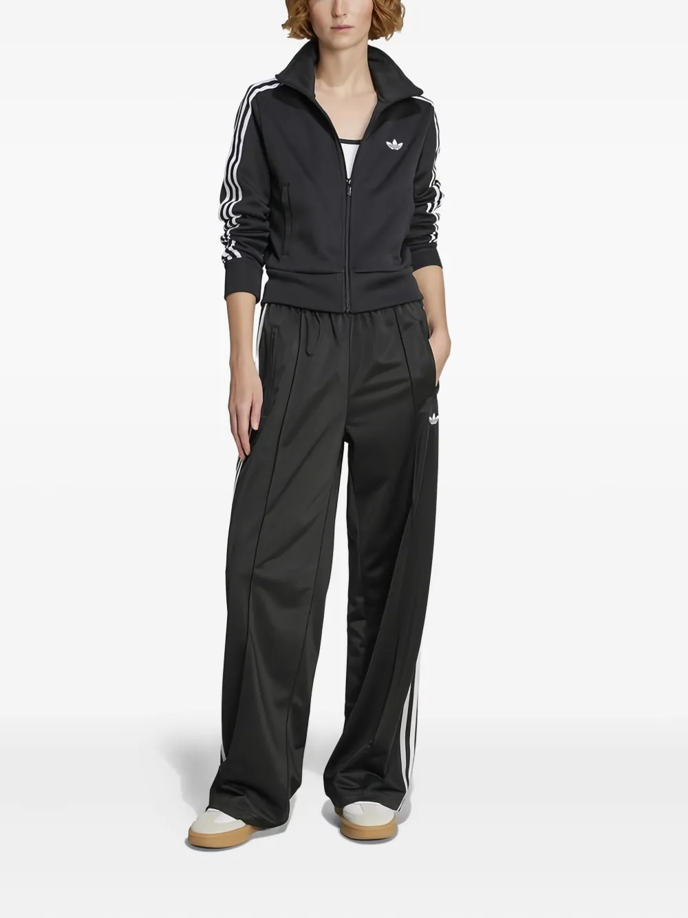 adidas stripes zip track jacket | Fitted Jackets | Image 2