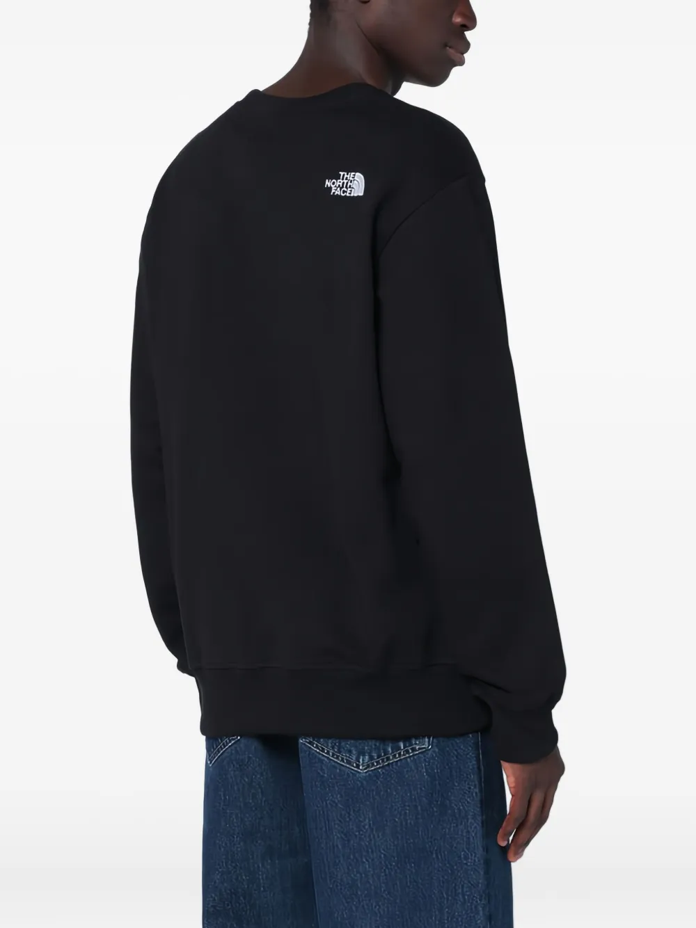 The North Face Essential Lite Logo-detail Sweatshirt In Black