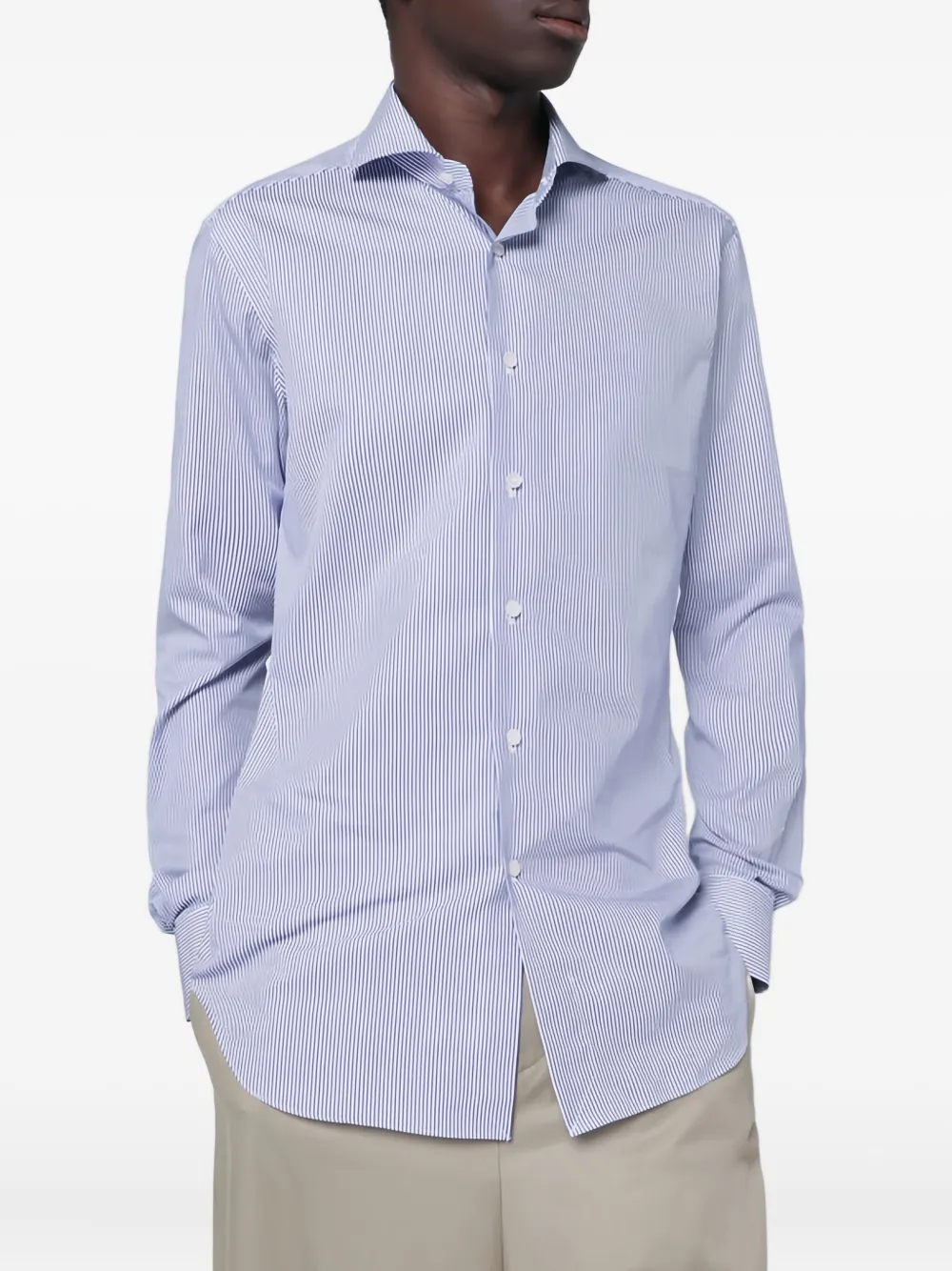 Xacus Gestreiftes Hemd | Blau | Image 1