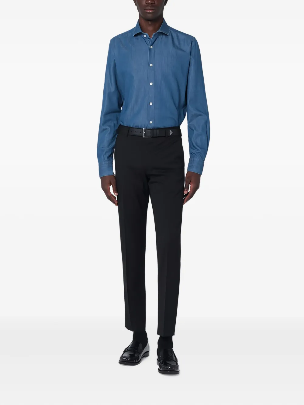 Xacus denim shirt - Blauw