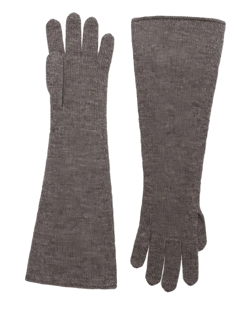 Darkpark Knitted Gloves In Gray