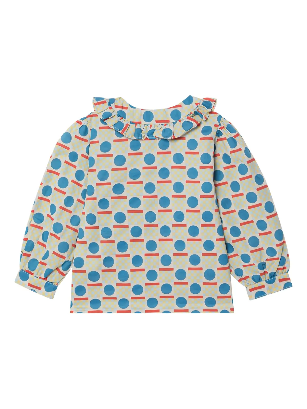 Bobo Choses Shirt met ruches en lange mouwen Beige