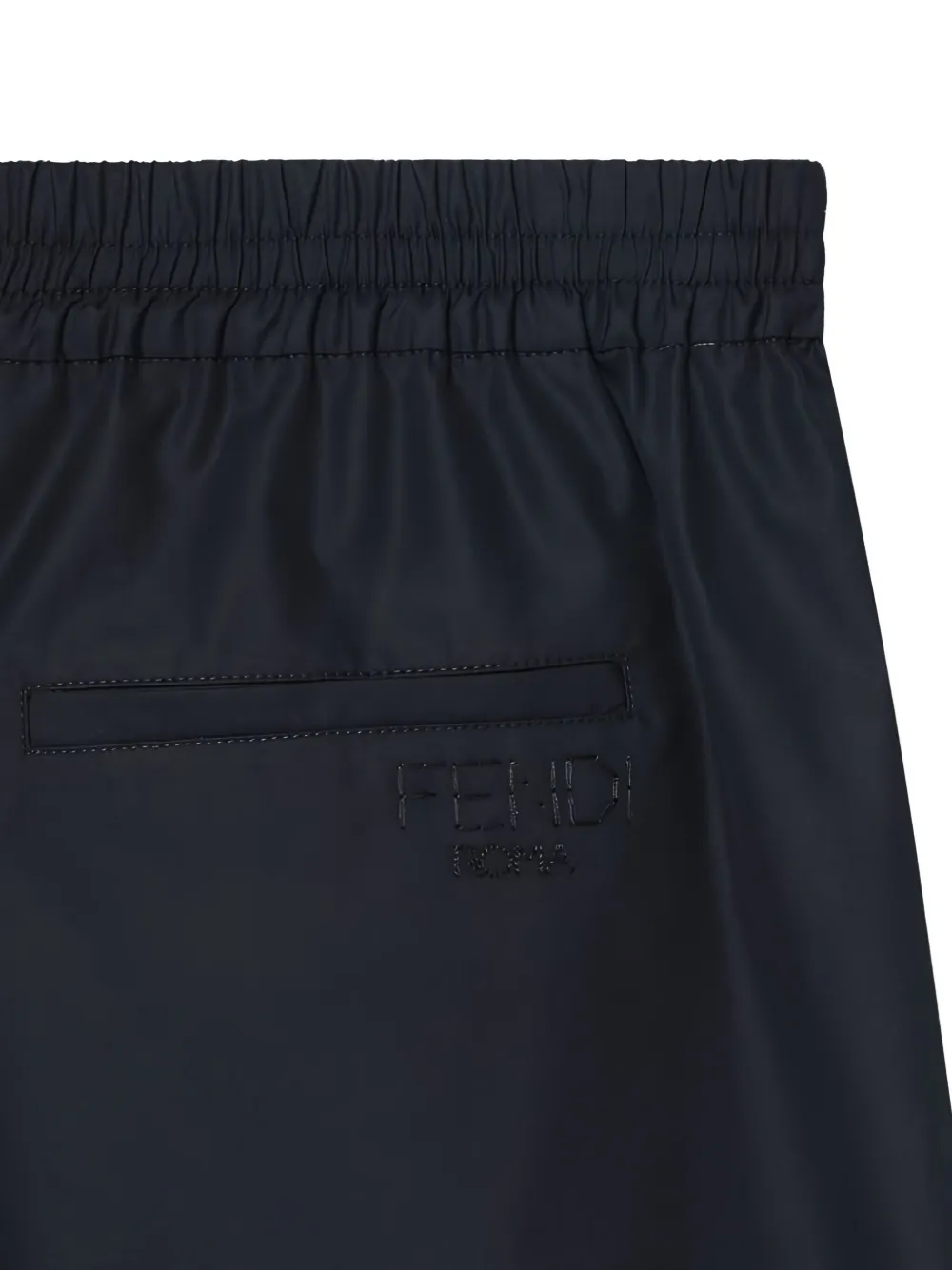 FENDI Bermuda shorts met elastische tailleband Blauw
