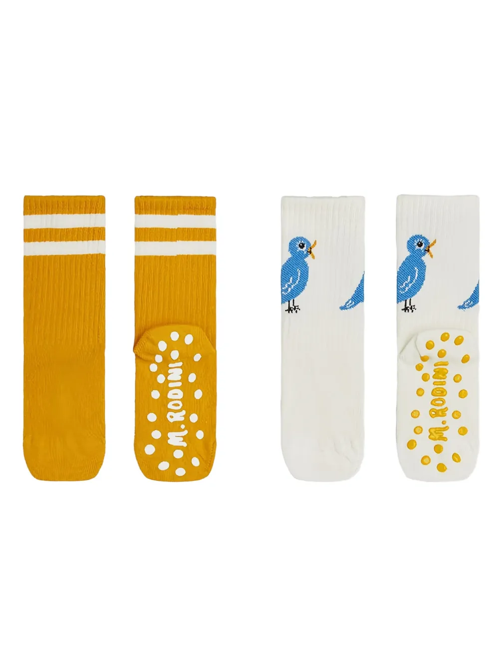 Mini Rodini bird striped socks (pack of two) | Teen Girl Clothing | Image 2