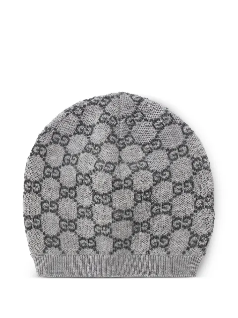 Gucci Kids logo-pattern beanie