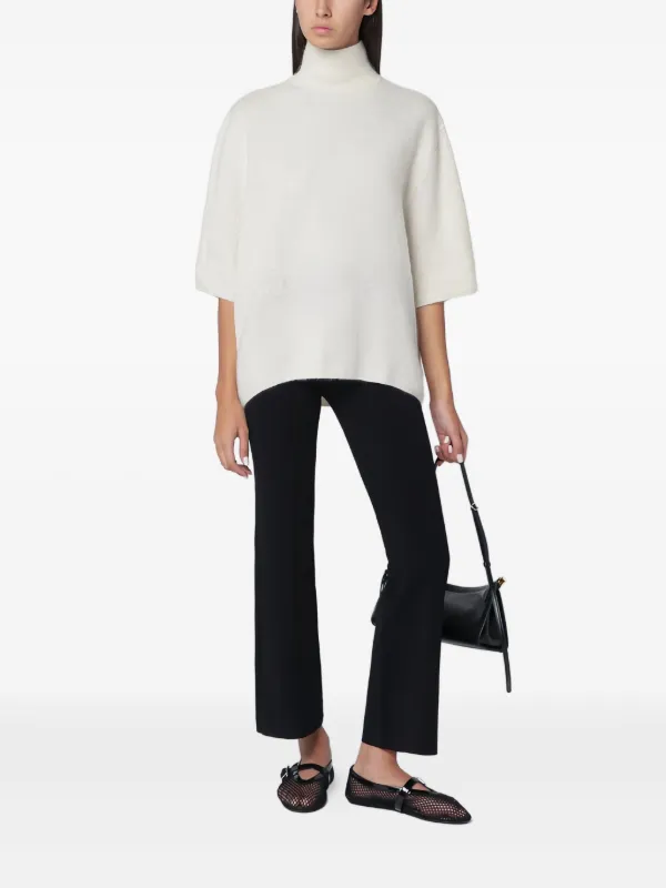 MARK KENLY DOMINO TAN high-neck open-back Sweater | Neutrals MARK KENLY DOMINO TAN high-neck open-back Sweater | Neutrals