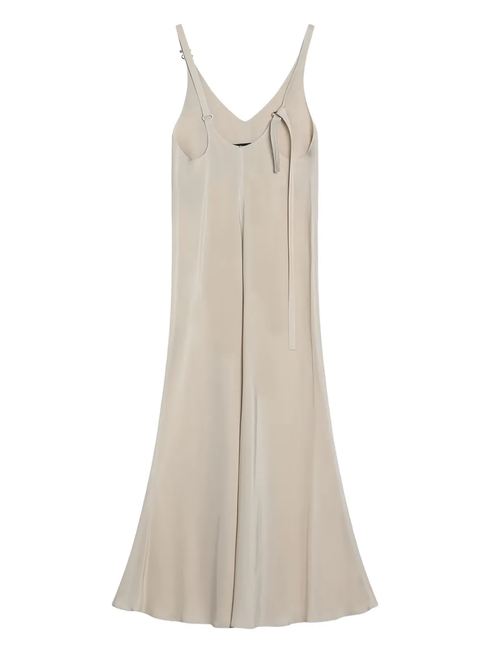 Sportmax Unione sleeveless V-neck midi dress - Beige