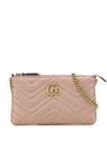 Gucci Pre-Owned 2016-2025 Mini GG Marmont Matelasse Leather Wallet On Chain crossbody bag - Pink