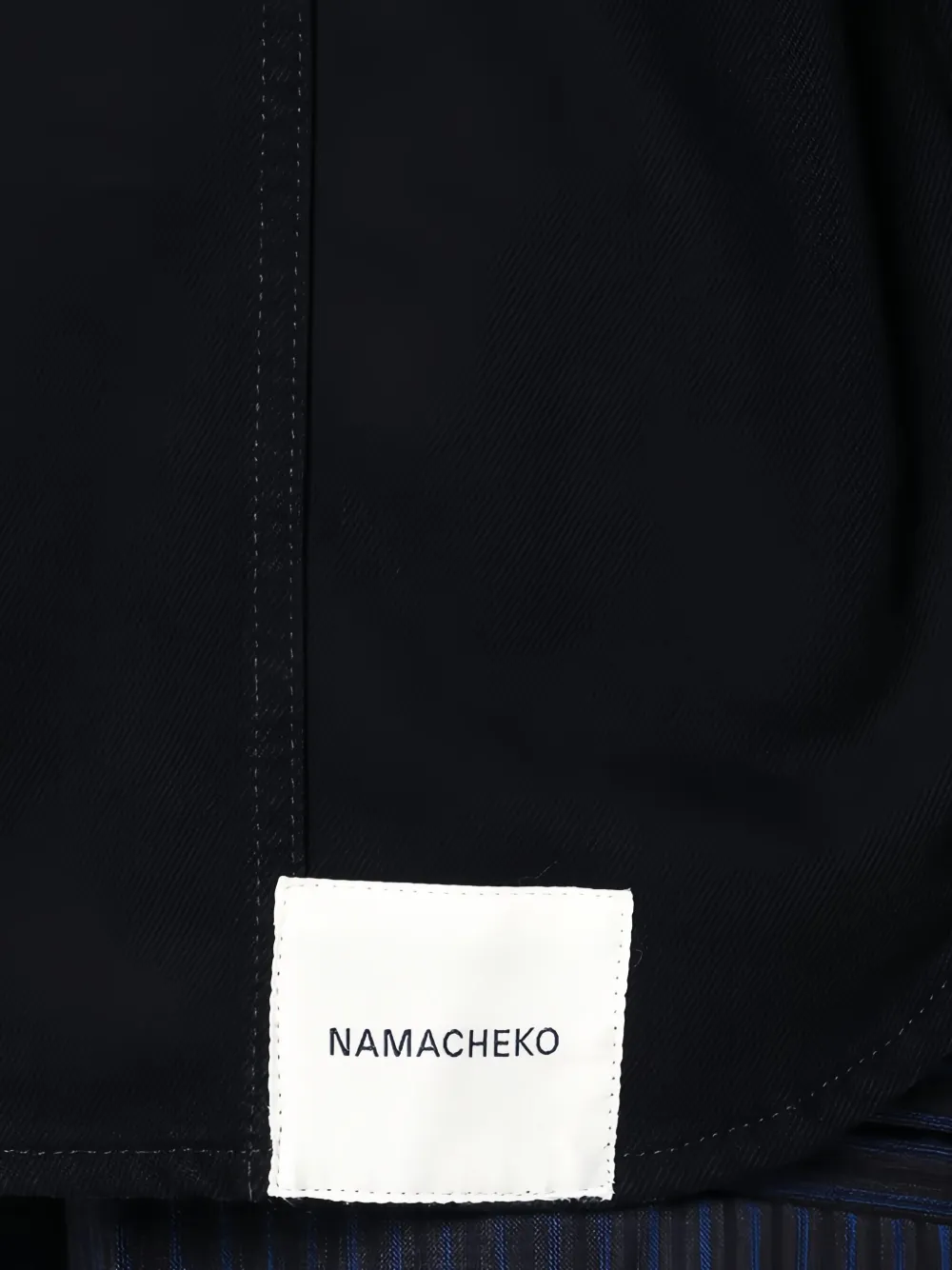 Namacheko Denim overhemd met zak Zwart