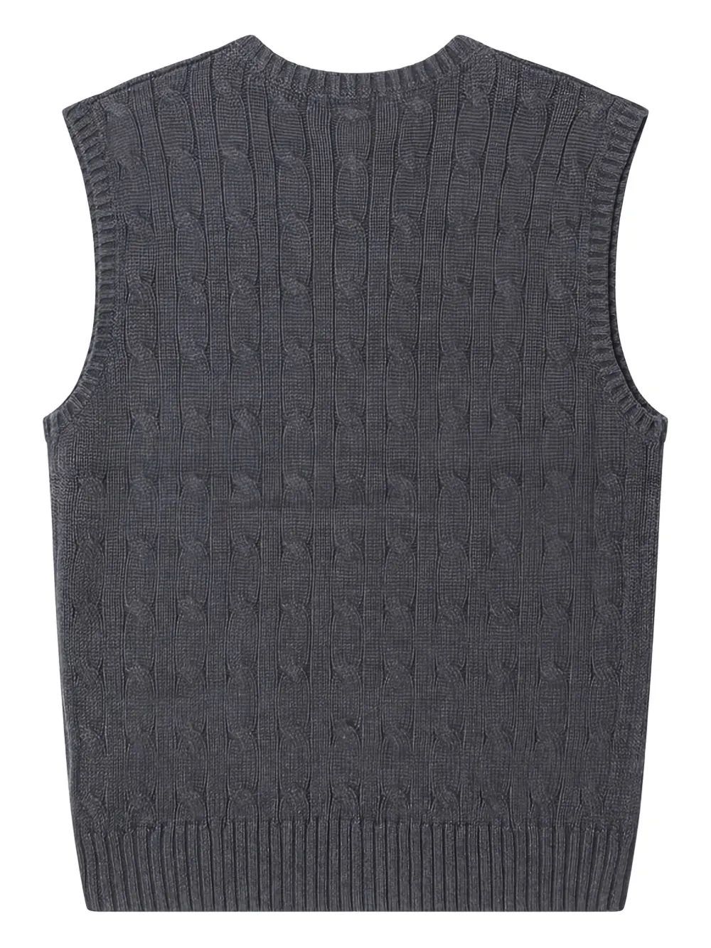 POLO RALPH LAUREN KIDS Polo Pony kabelgebreid vest Grijs