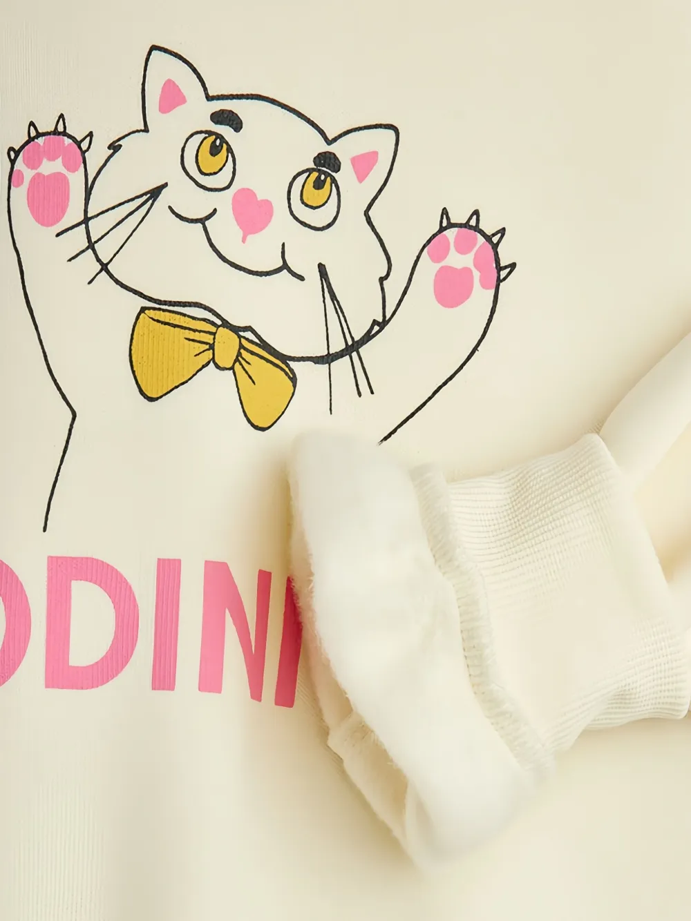 Mini Rodini Sweater met grafische print Beige