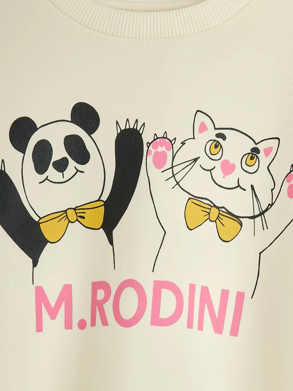 Mini Rodini Sweater met grafische print Beige