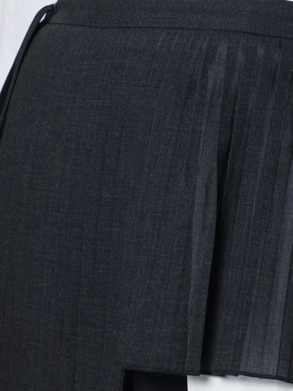 MARK KENLY DOMINO TAN Geplooide wikkelrok Zwart