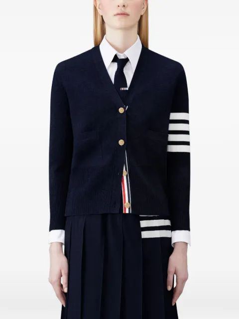 Thom Browne wool 4-Bar V-neck cardigan