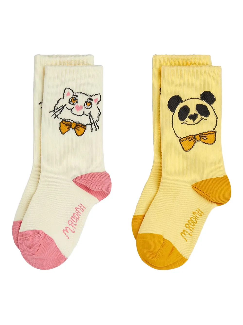 Mini Rodini calcetines Panda | amarillo | Image 1