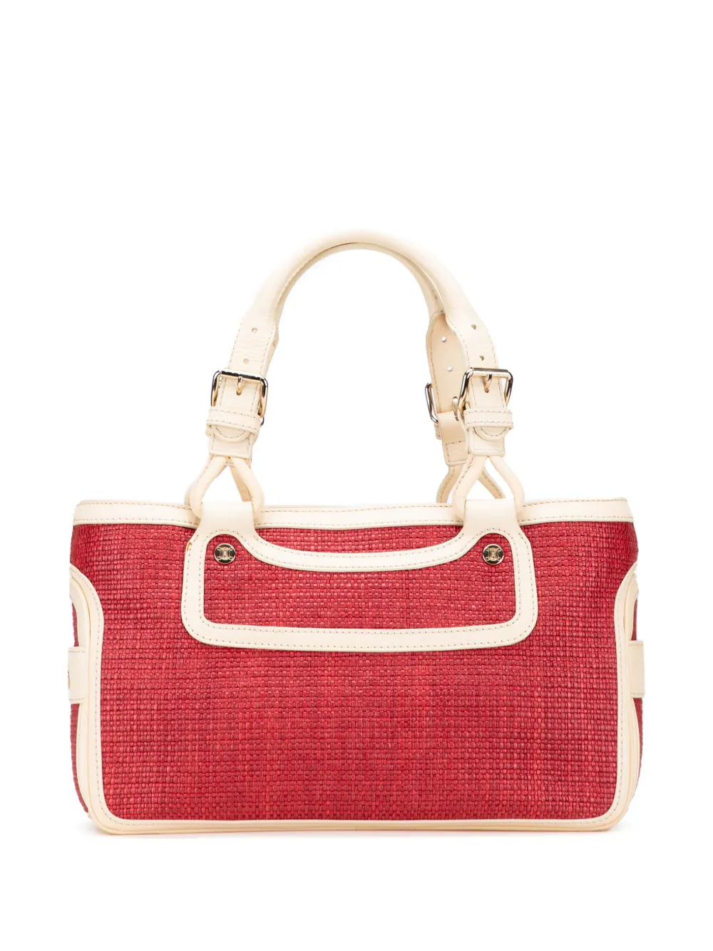 Celine Pre-Owned 20th Century ラフィア ブギー ハンドバッグ - レッド Celine Pre-Owned 20th Century ラフィア ブギー ハンドバッグ - レッド