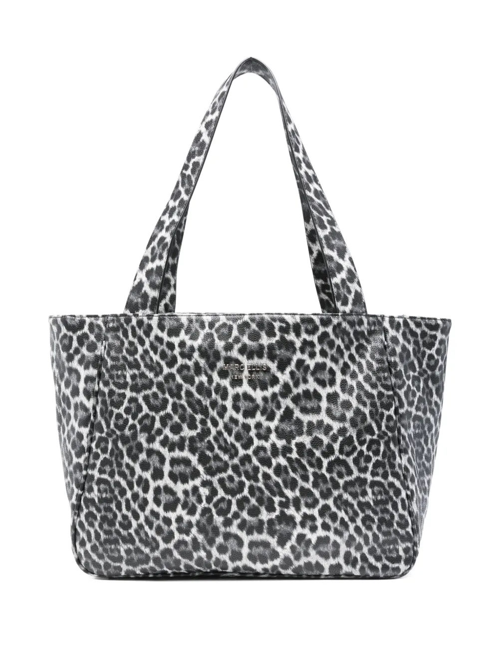 Marc Ellis Leopard-print Shoulder Bag In Black