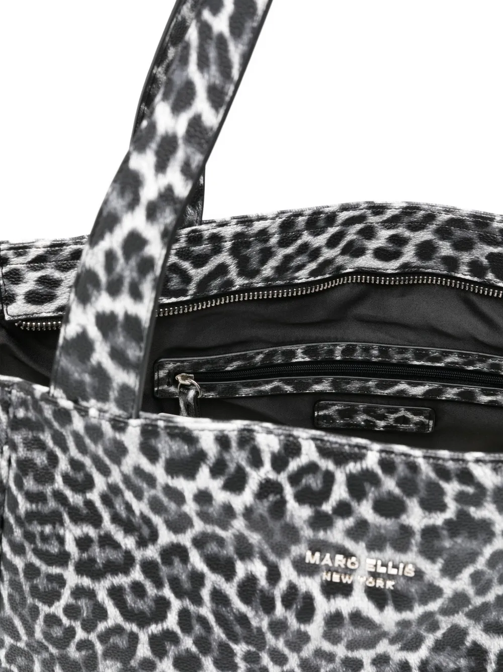 Marc Ellis Leopard-print Shoulder Bag In Black