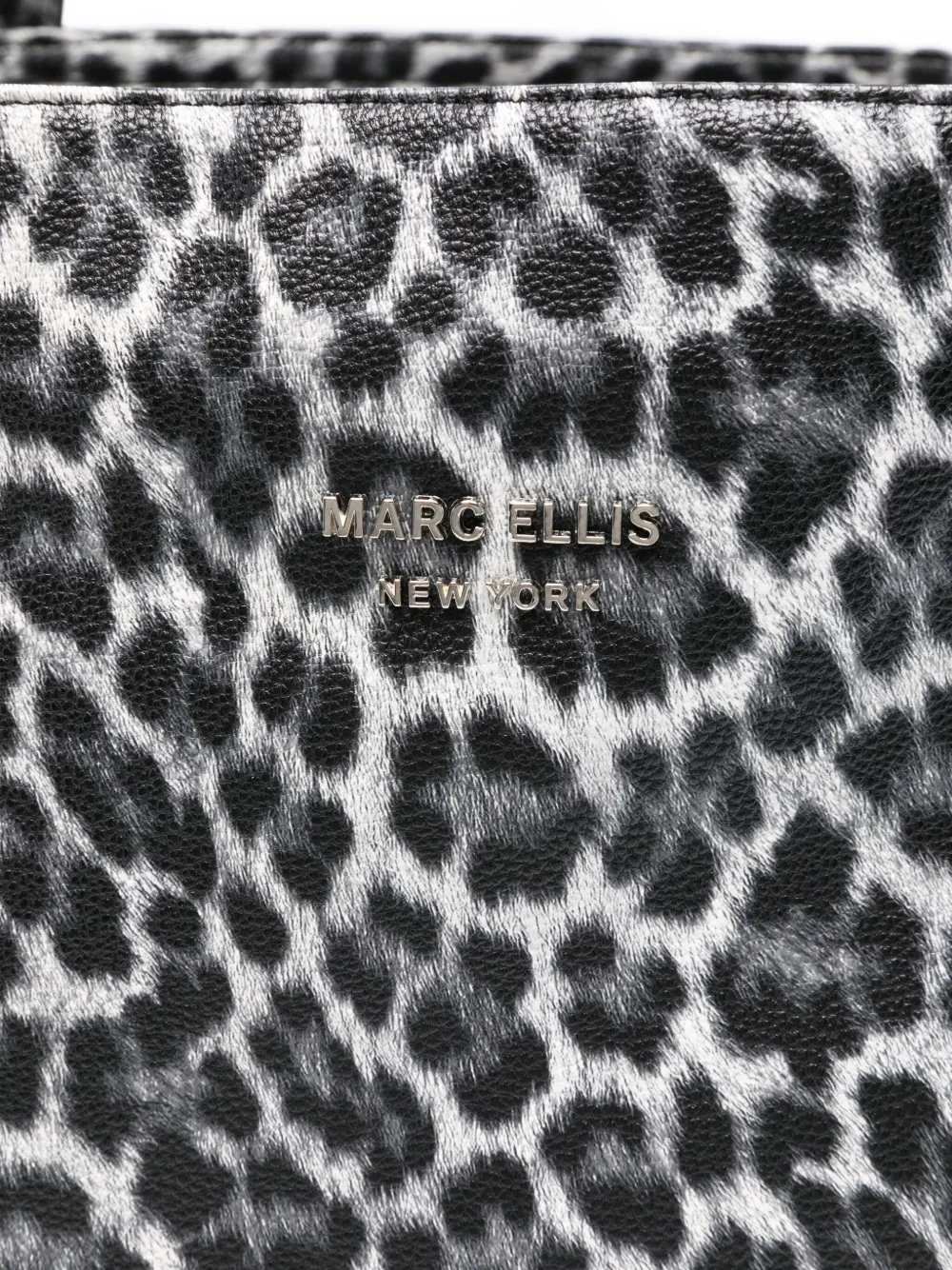 Marc Ellis Leopard-print Shoulder Bag In Black
