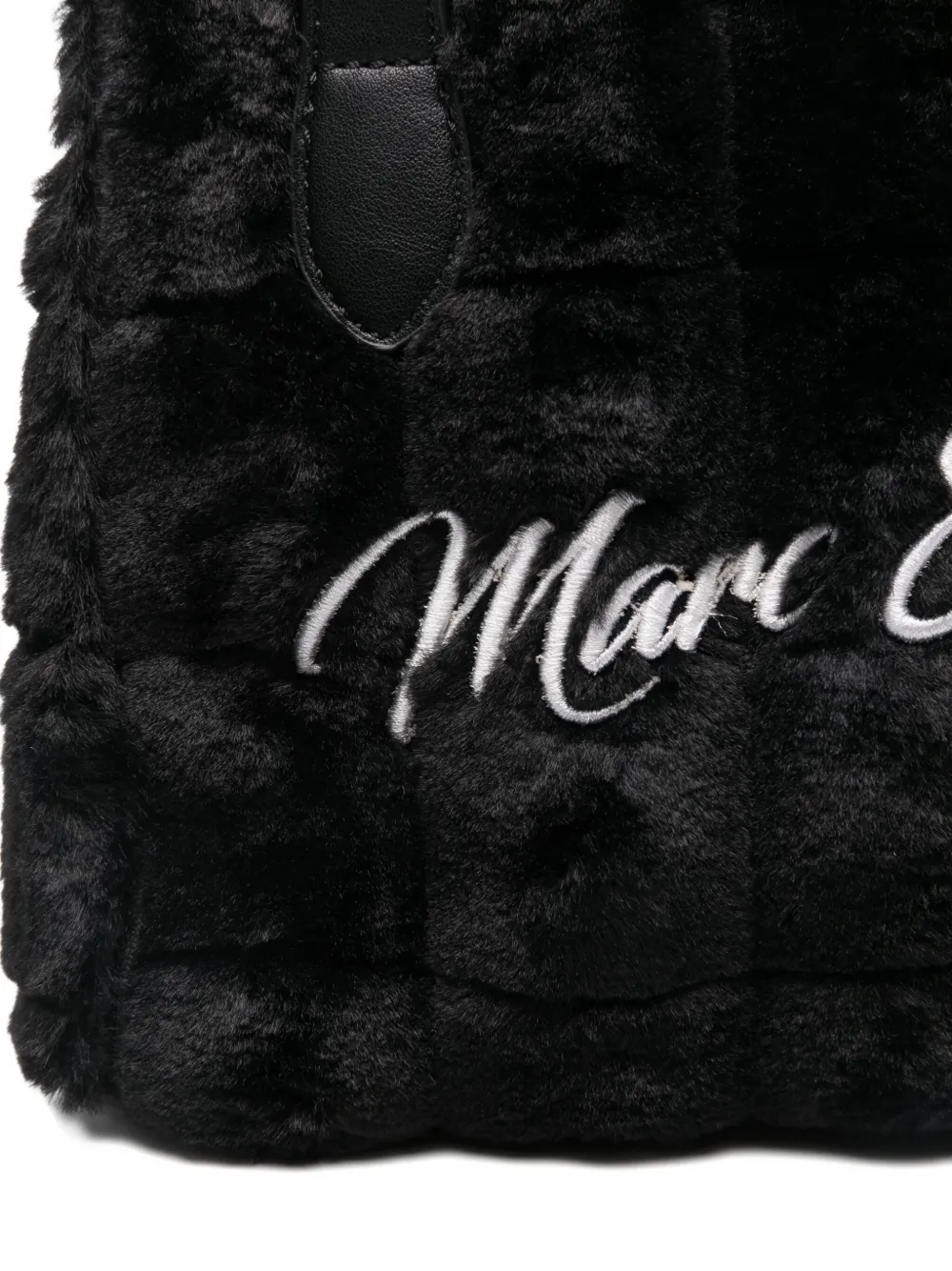 Marc Ellis Faux-fur Top-handles Cross Body Bag In Black