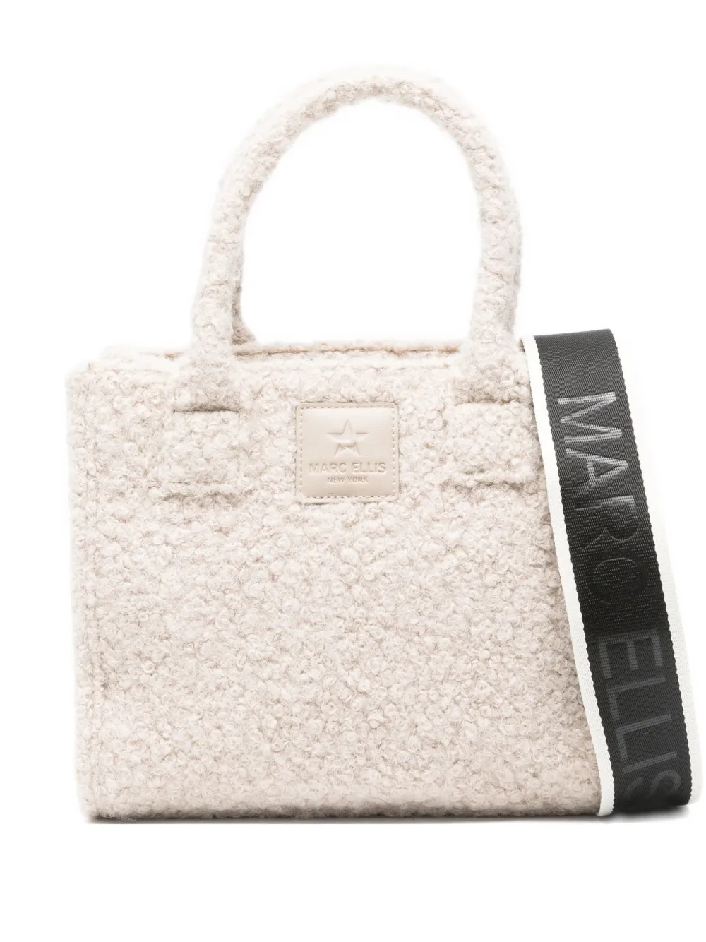 Marc Ellis Bolsa tote com patch de logo | Branco | Image 1