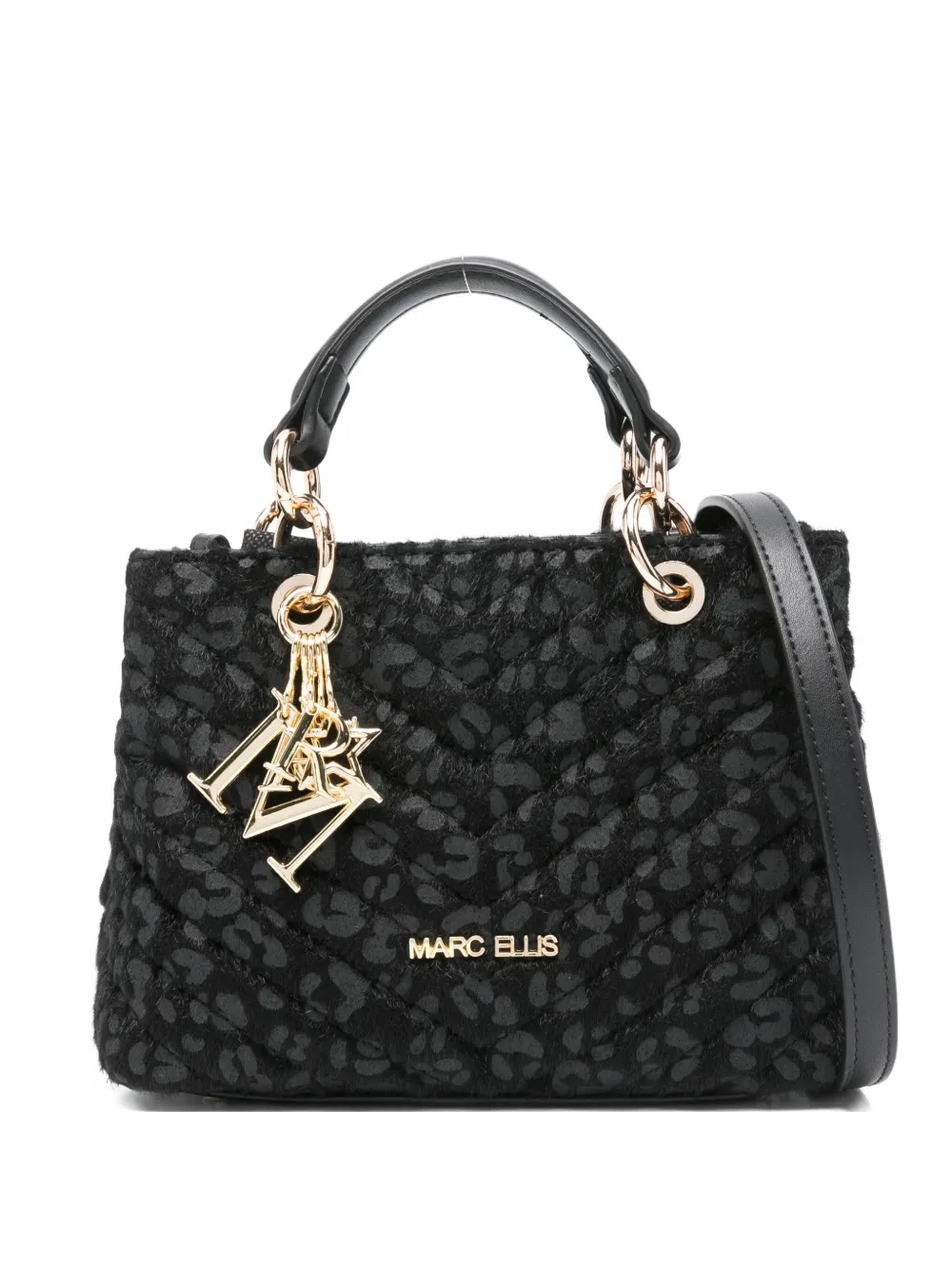 Marc Ellis Quilted Shoulder Bag In Black