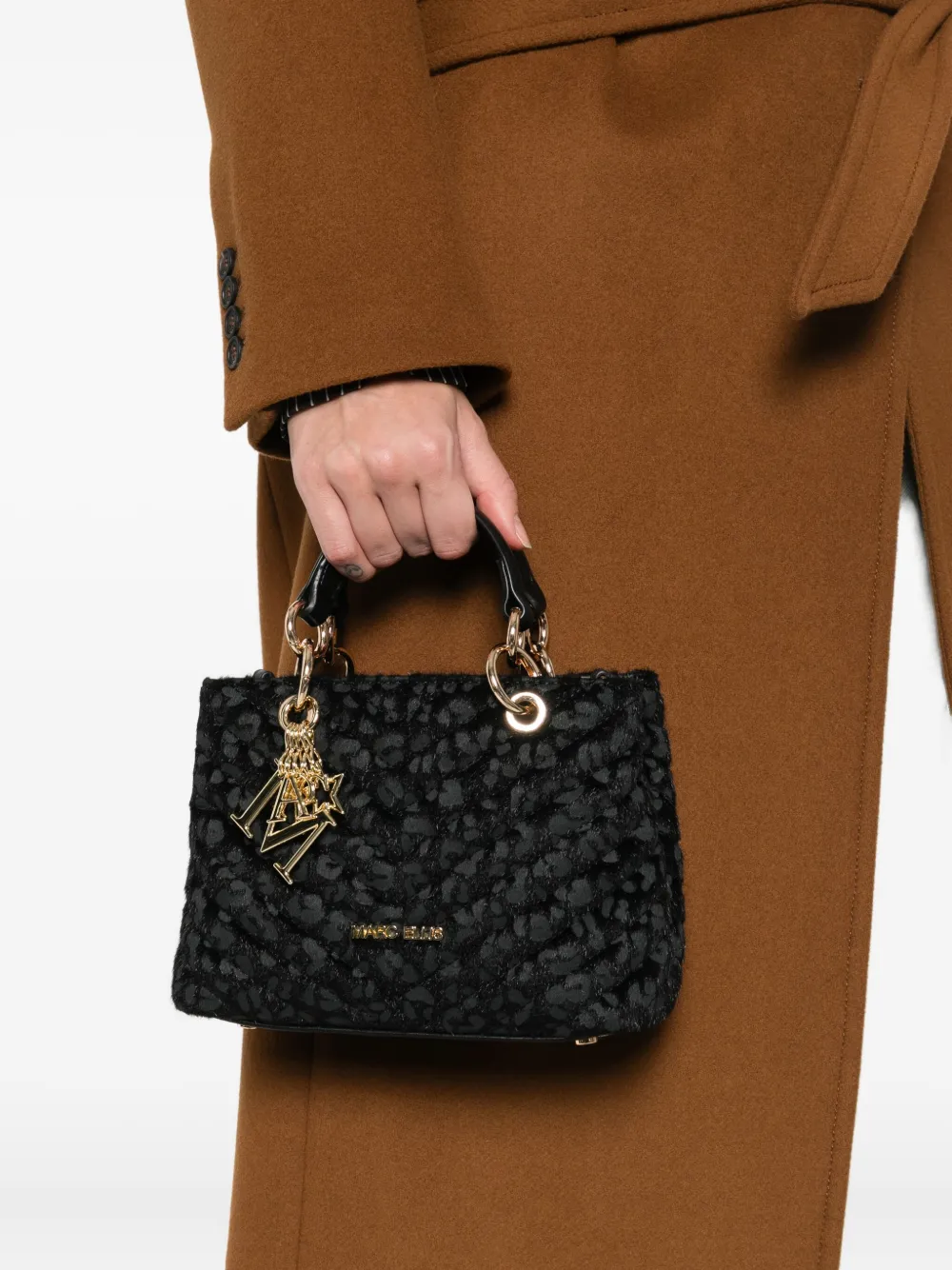 Marc Ellis Quilted Shoulder Bag In Black