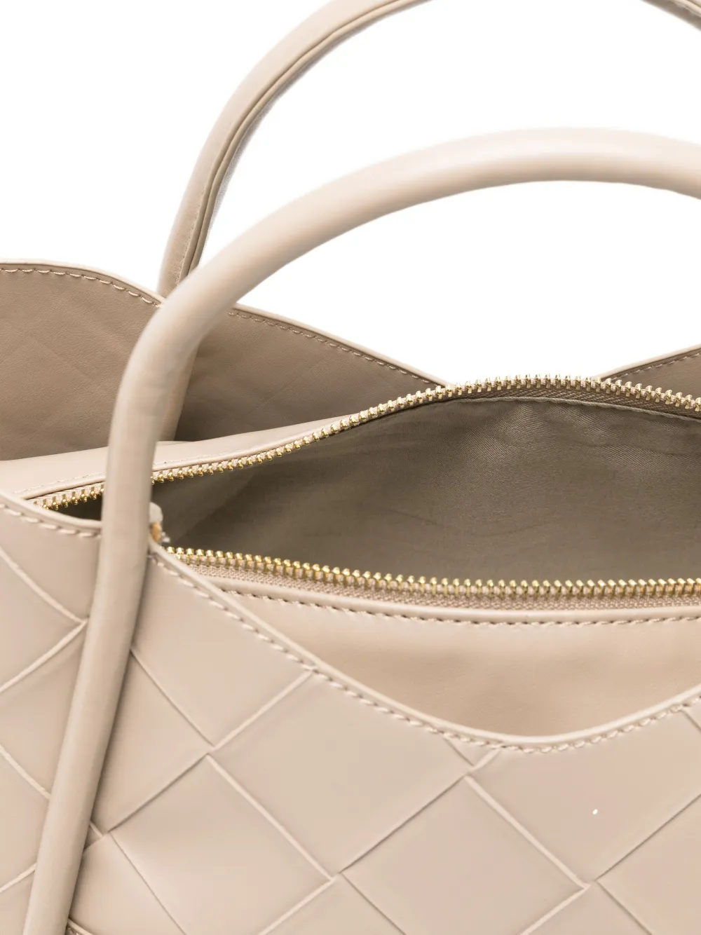 Marc Ellis Logo-patch Tote Bag In Neutral