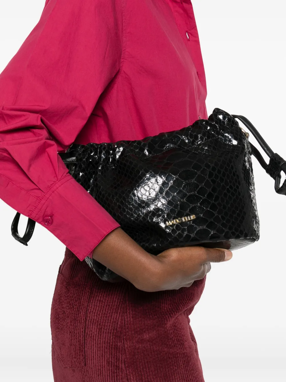 Marc Ellis Flawer Bucket Bag In Black