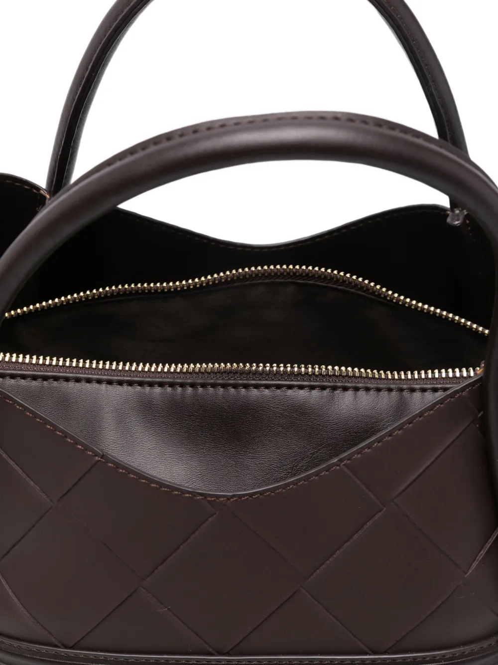 Marc Ellis Top-handles Logo-embossed Shoulder Bag In Brown