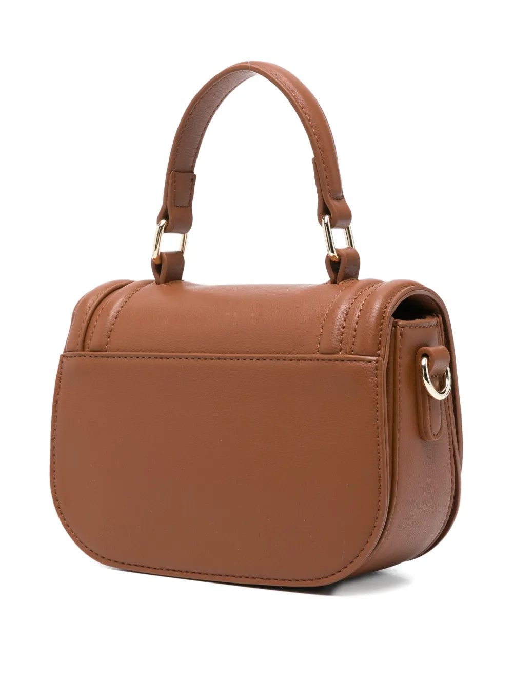 Marc Ellis Top-handle Logo-lettering Shoulder Bag In Brown