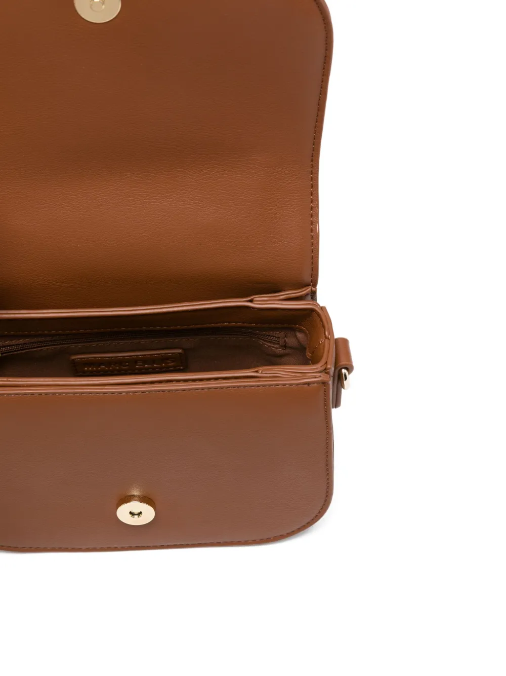 Marc Ellis Top-handle Logo-lettering Shoulder Bag In Brown