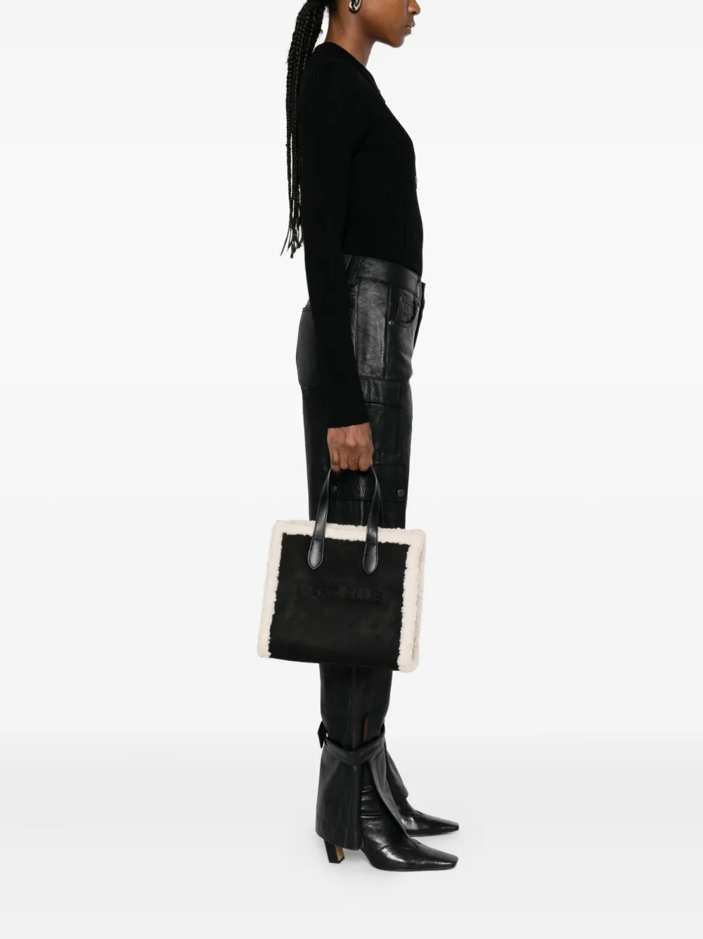 Marc Ellis Buby shearling-trim shoulder bag | Image 2