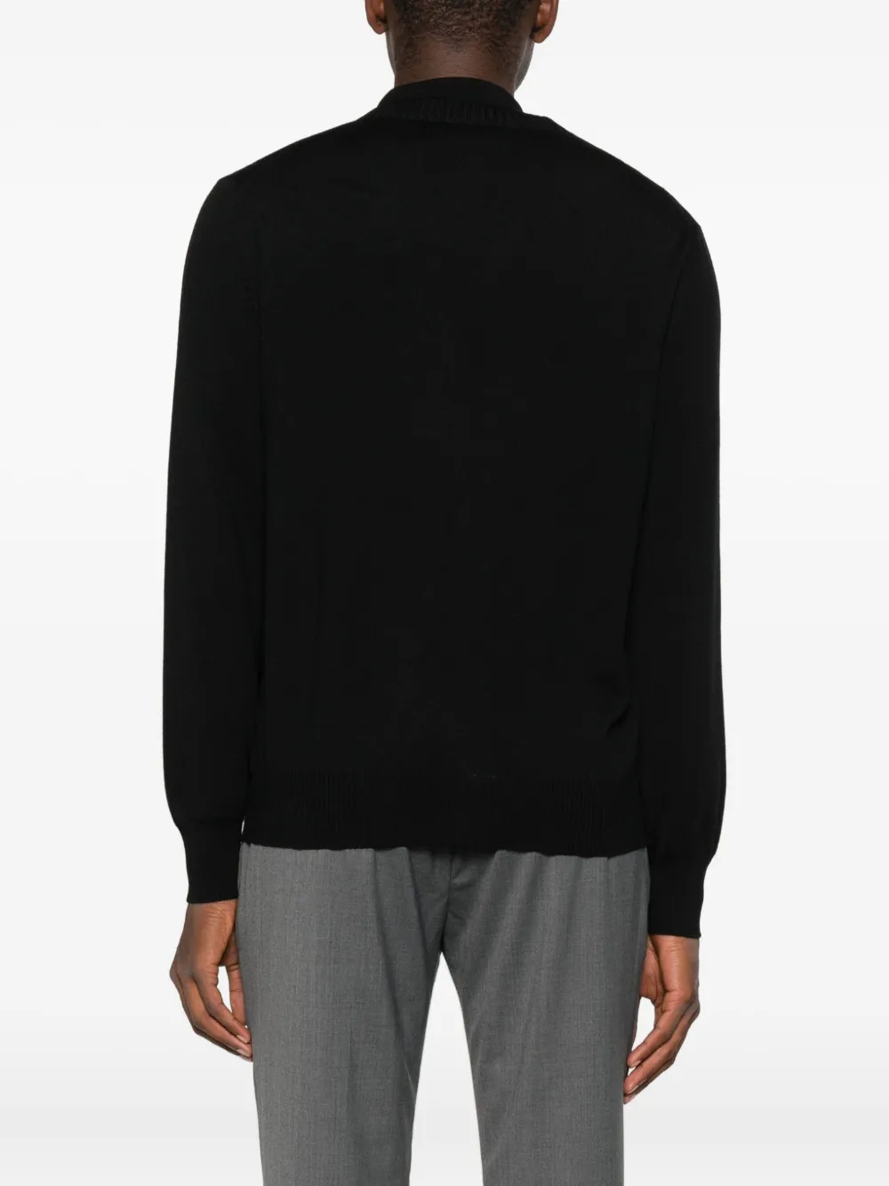 Gran Sasso Button-up V-neck Cardigan In Black